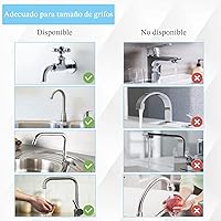 Vista 2 de Manguera de rociado de goma para fregadero, accesorio de manguera de fregadero para llave portátil de fregadero, rociador de champú para perros