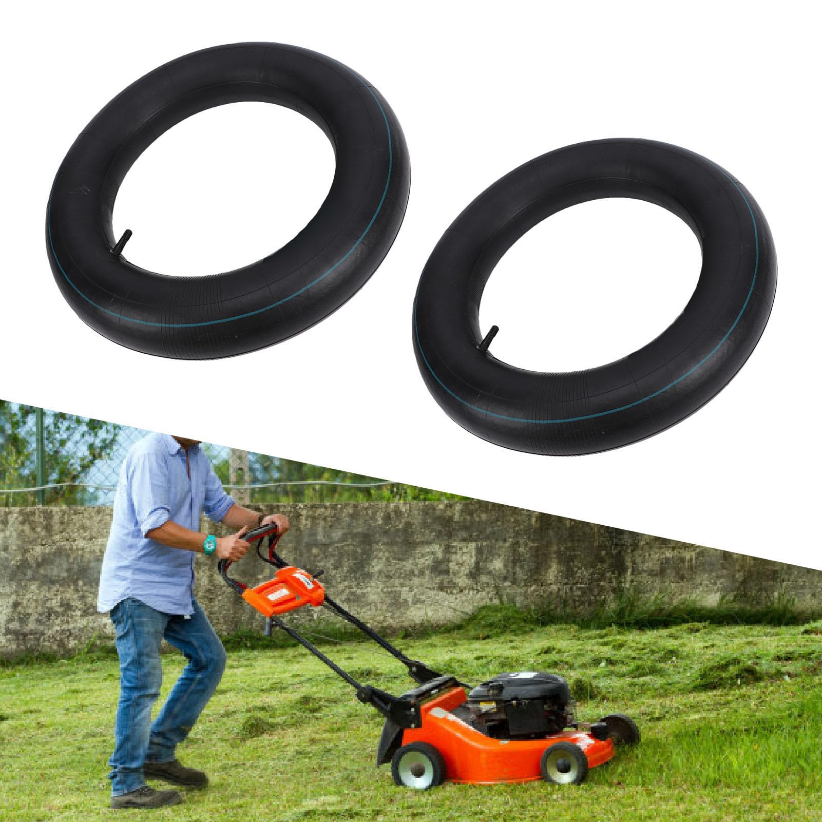 4.00-12 4.80-12 Cámara de Aire para Neumáticos de Remolque para Cortadoras de Césped y Carretillas | Tubo de rueda de repuesto para ruedas de remolque, neumáticos de cortacésped y neumáticos de carretilla
