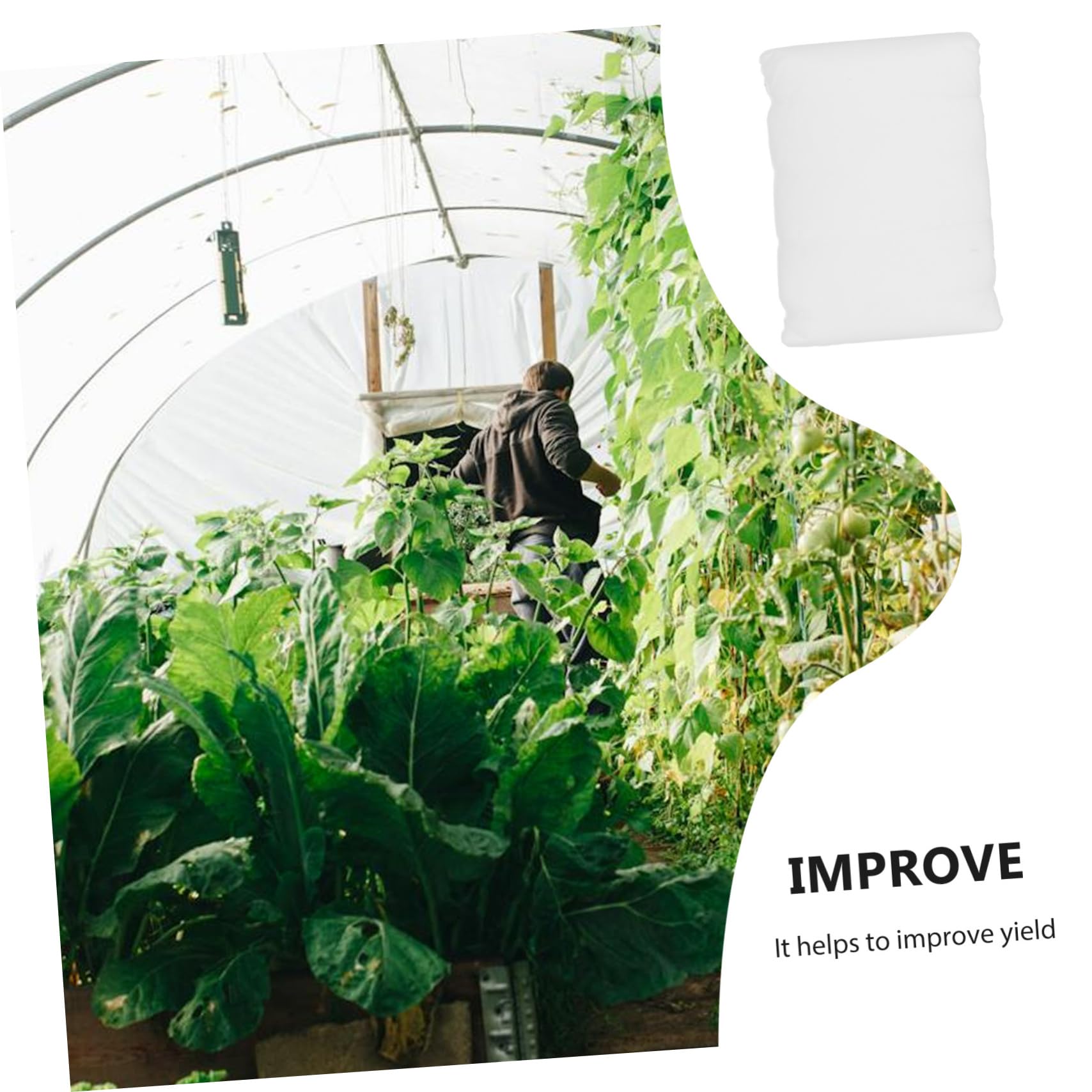 YARNOW Voile D’hivernage pour Plantes, Couverture Arbustive en Tissu Non Tissé, Protection Antigel, Blanc, pour Jardin et Cour, 9 M X 3 M