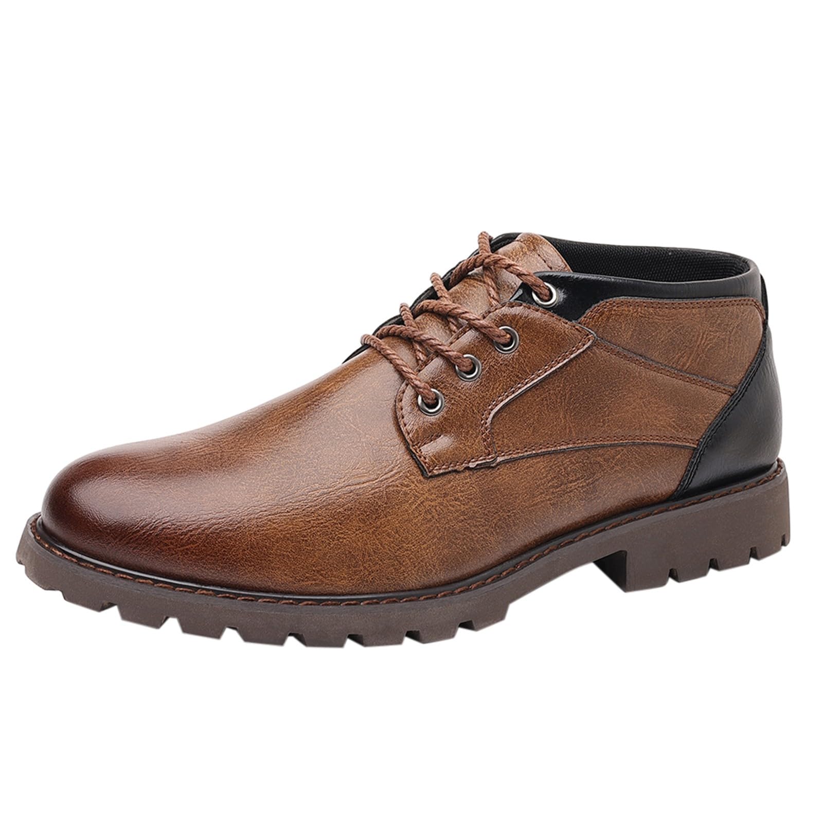 Scarpe Oxford Uomo Eleganti In Pelle - Formali Da Lavoro Stringate Classiche Derby Per Cerimonia - Foto 5