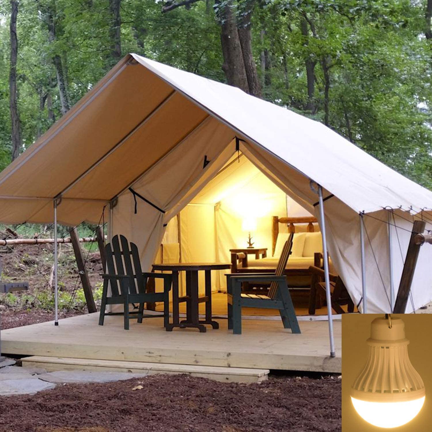 Lot De 5 Lampes LED Solaire Pour Tente – Recharge USB + Solaire, 3 Modes, Crochet Suspendu, Lumière Chaude – Idéal Camping, Randonnée, Pêche