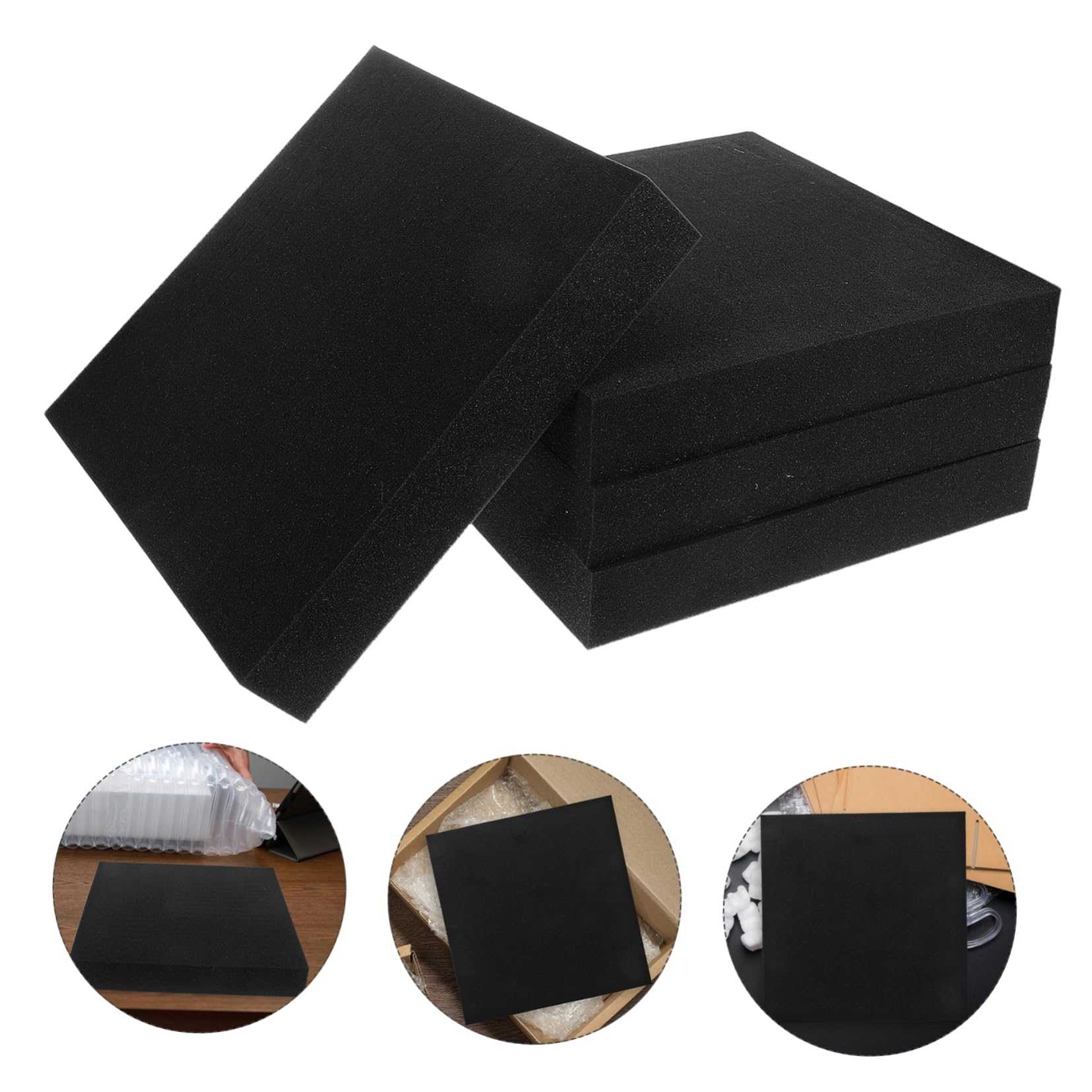 Veemoon 4pièces Lot Mousse pour Calage Inserts pour Boîtes à Outils et Boîtes à Bijoux pour Organisation et Expédition