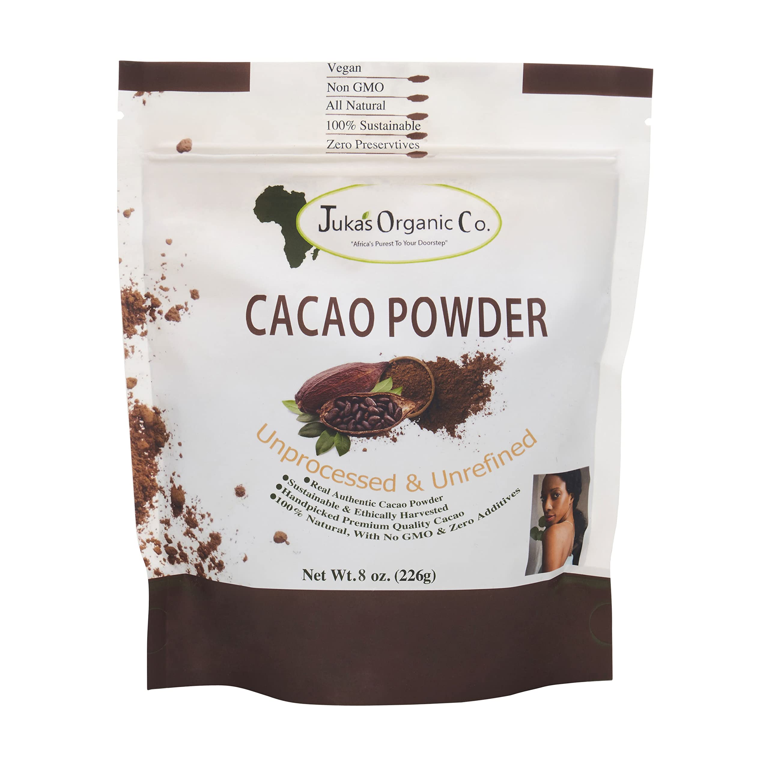 Cacao Powder By Juka's Organic Co. (Non-GMO, Gluten-Free, Unrefined, Authentic, Organic & All Natural From West Africa) (8)