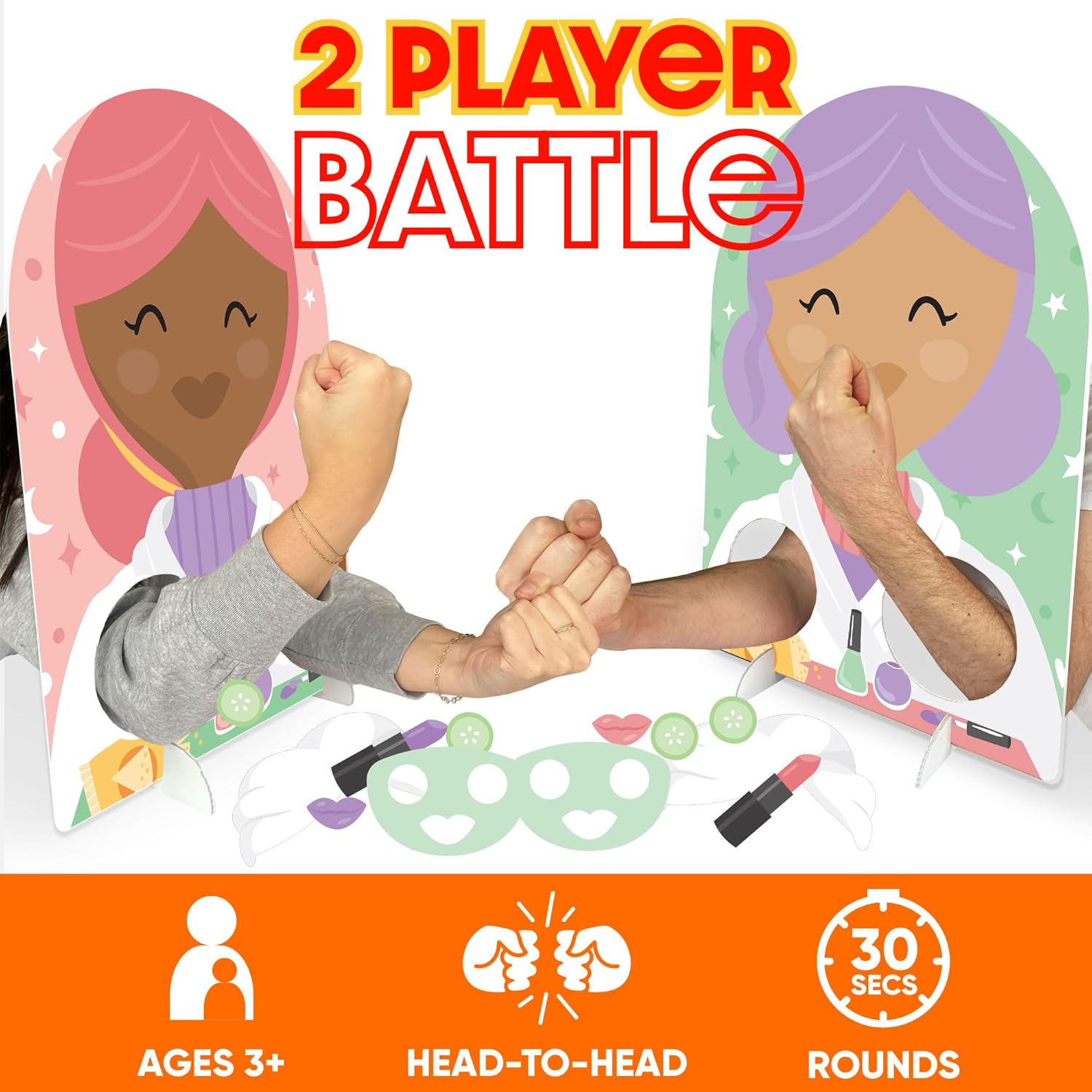 Big Dot of Happiness Pizza Party Time - Baby Shower or Birthday Activity - 2 Player Build-A-Face Party Game