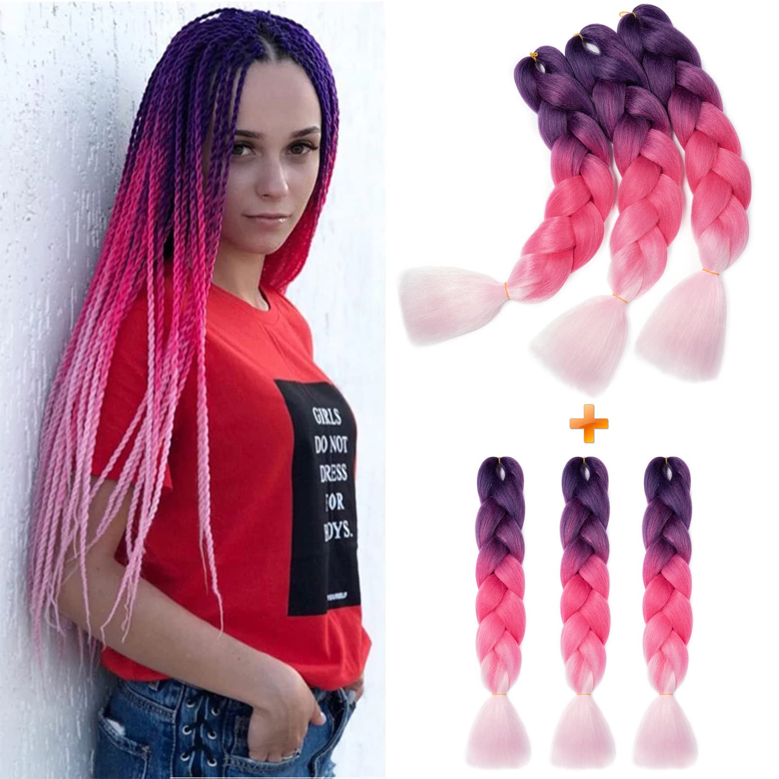 60cm Extensiones de Pelo Trenzas Africanas Castaño Oscuro Extensiones para Trenzas Africanas 1 pcs 100g Kanekalon Pelo para Trenzas Africanas Sintetico Extensiones de Trenzado Cabello Braiding — view 39