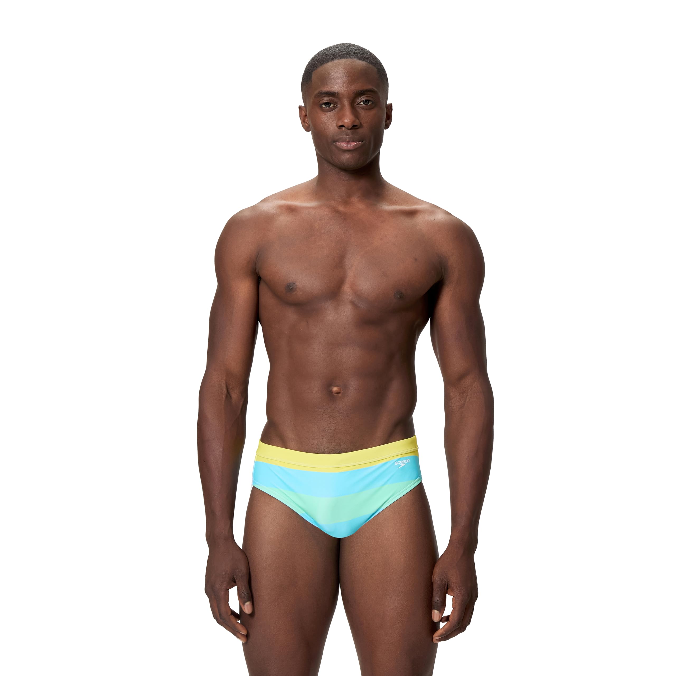 Speedo Men's Swimsuit Brief Comfort Waistband, Mid Angelic Blue, 34