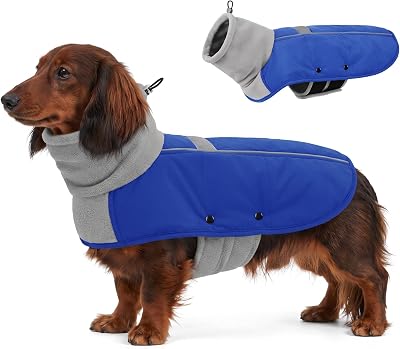 ASENKU Dog Coat Turtleneck Dog Winter Jacket for Small Medium Large Dogs