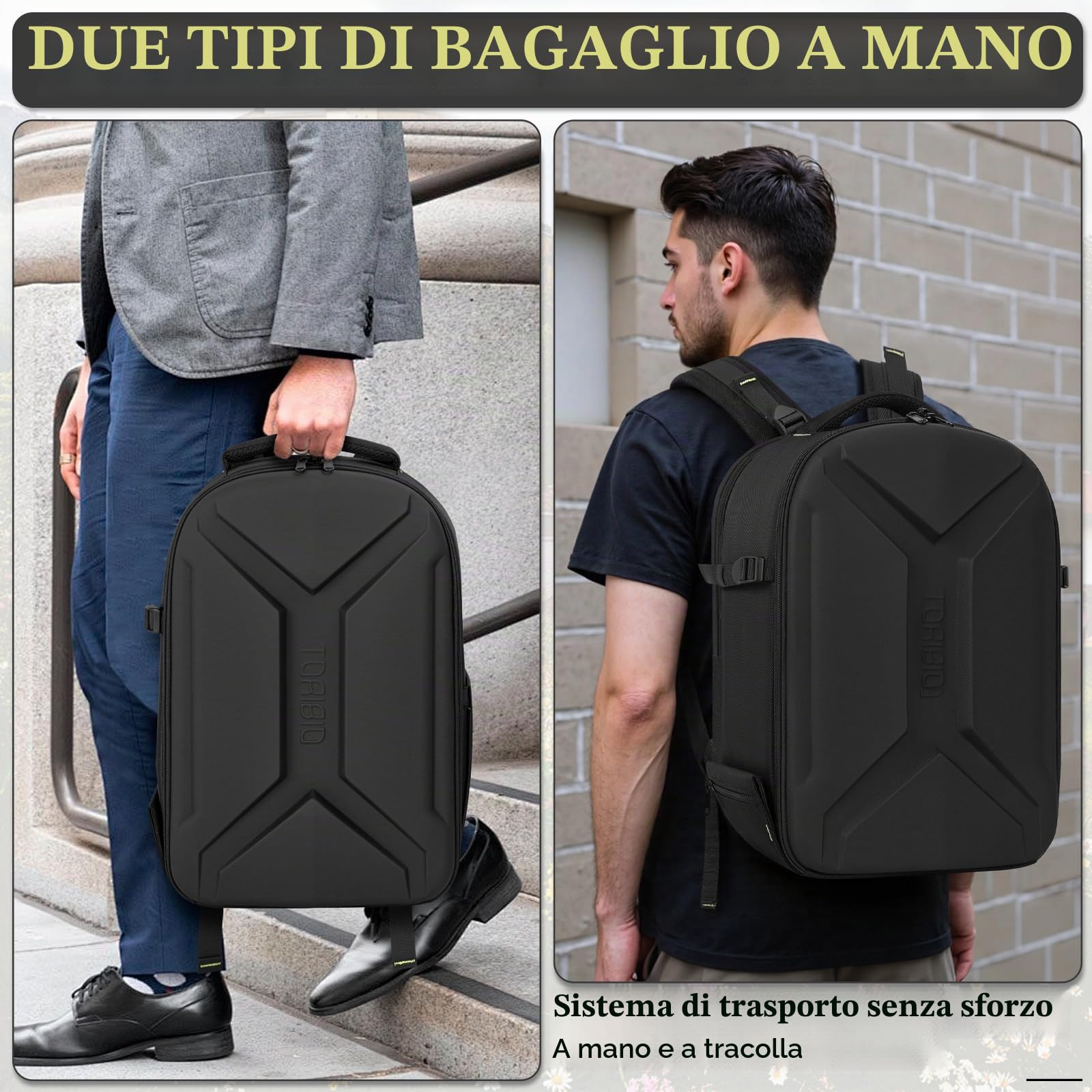 Zaino rigido per fotocamera, borsa per fotocamera fotografica, resistente all'acqua, antiurto, con supporto per treppiede e scomparto per laptop da 15,6 pollici, compatibile con Canon/Nikon