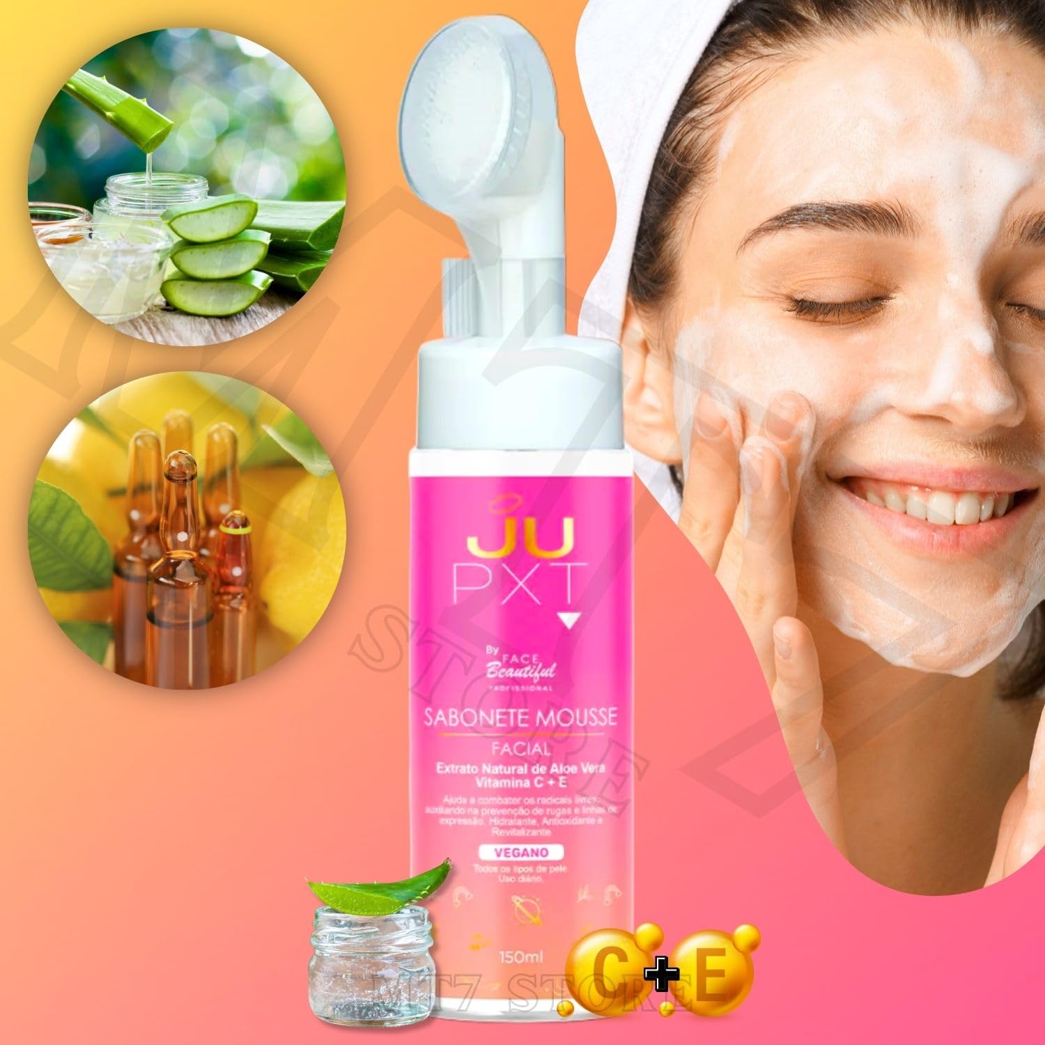 Sabonete Mousse de Limpeza JUPXT - Face Beautiful - JUPXT62