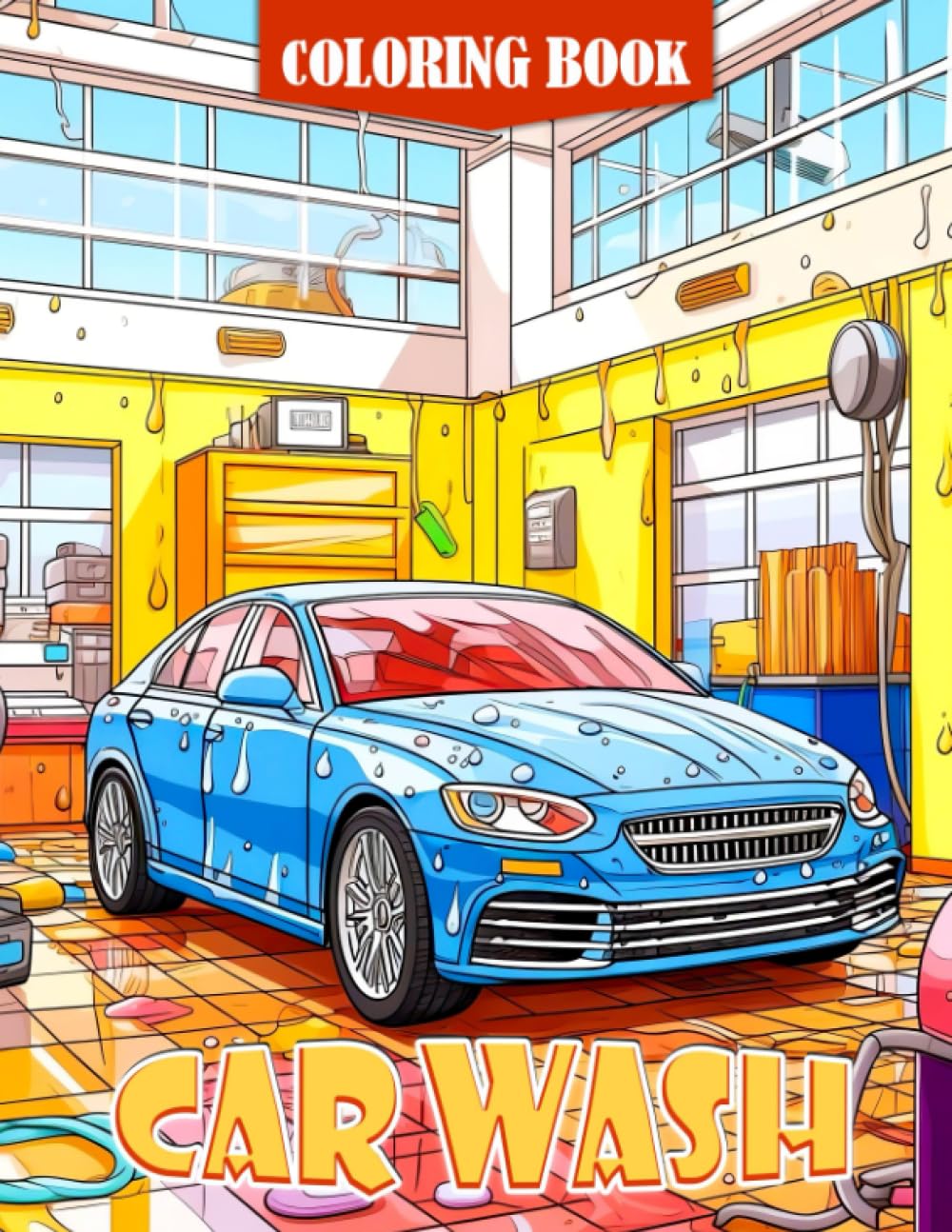 Car Wash Coloring Book: Educational Fun for Young Car Enthusiasts ...