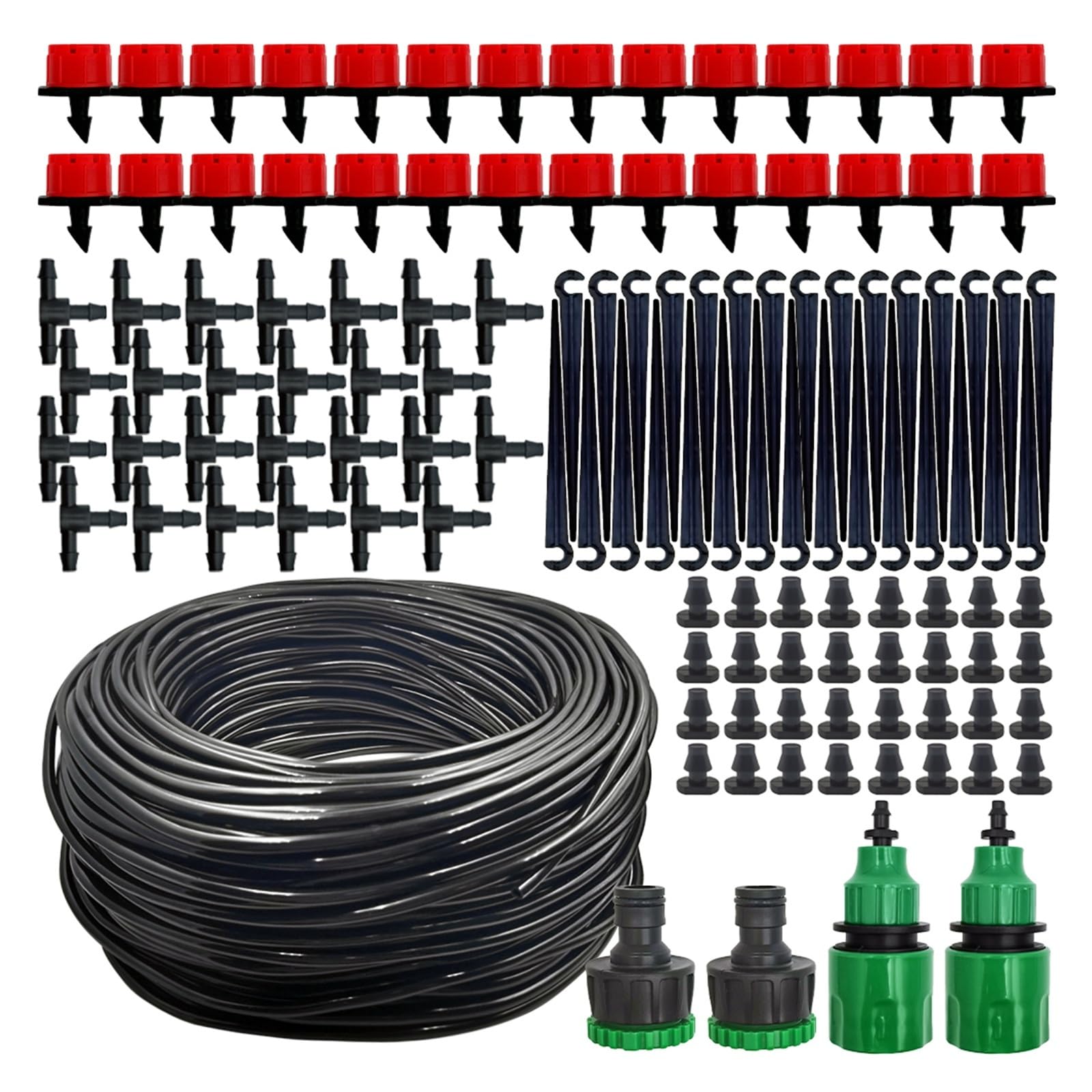 Kit di irrigazione a microgoccia 5-20M Irrigazione da giardino regolabile | Sistema a goccia portatile con gocciolatori regolabili for l'irrigazione del giardino.(20M)