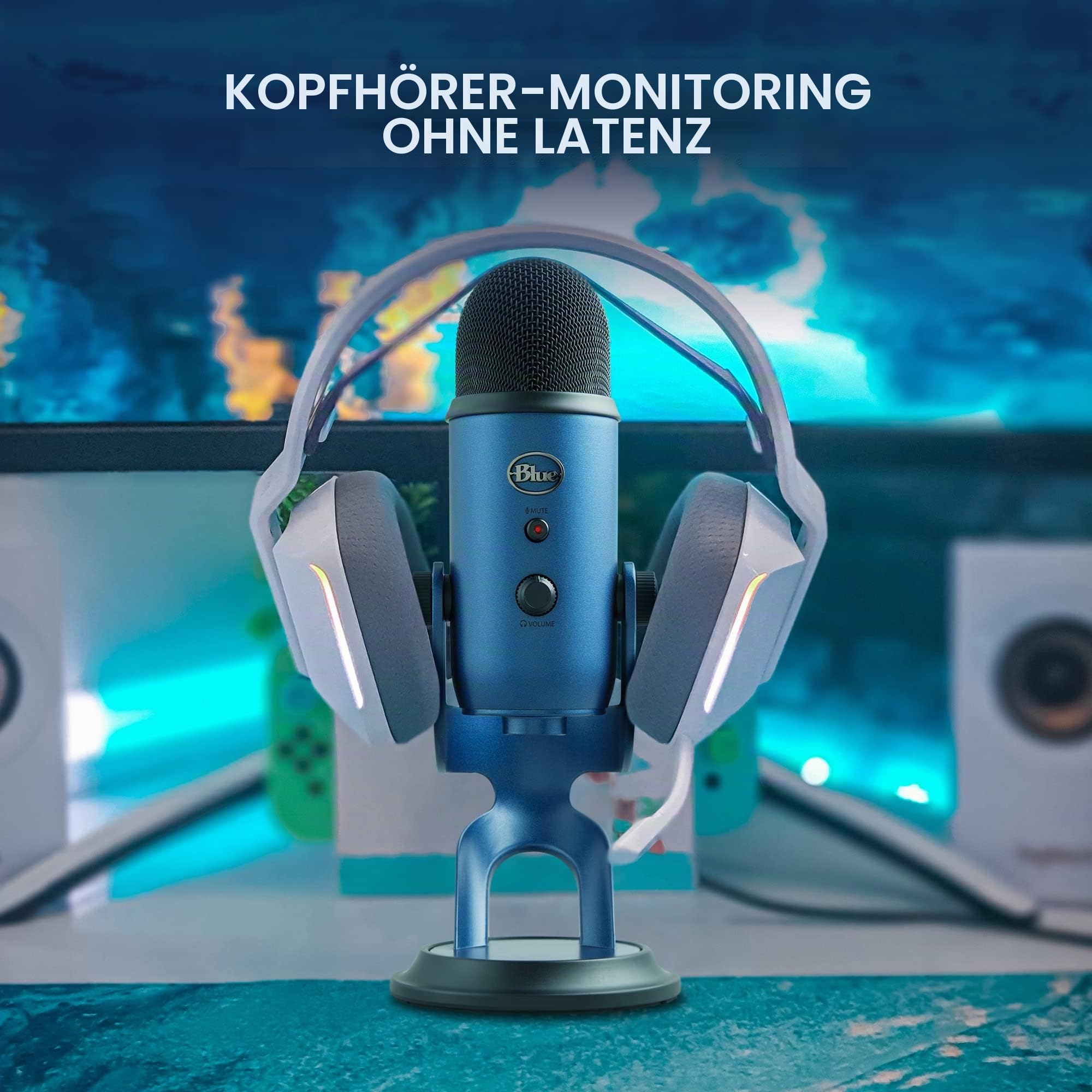 Logitech Microphone, Blau, Yeti