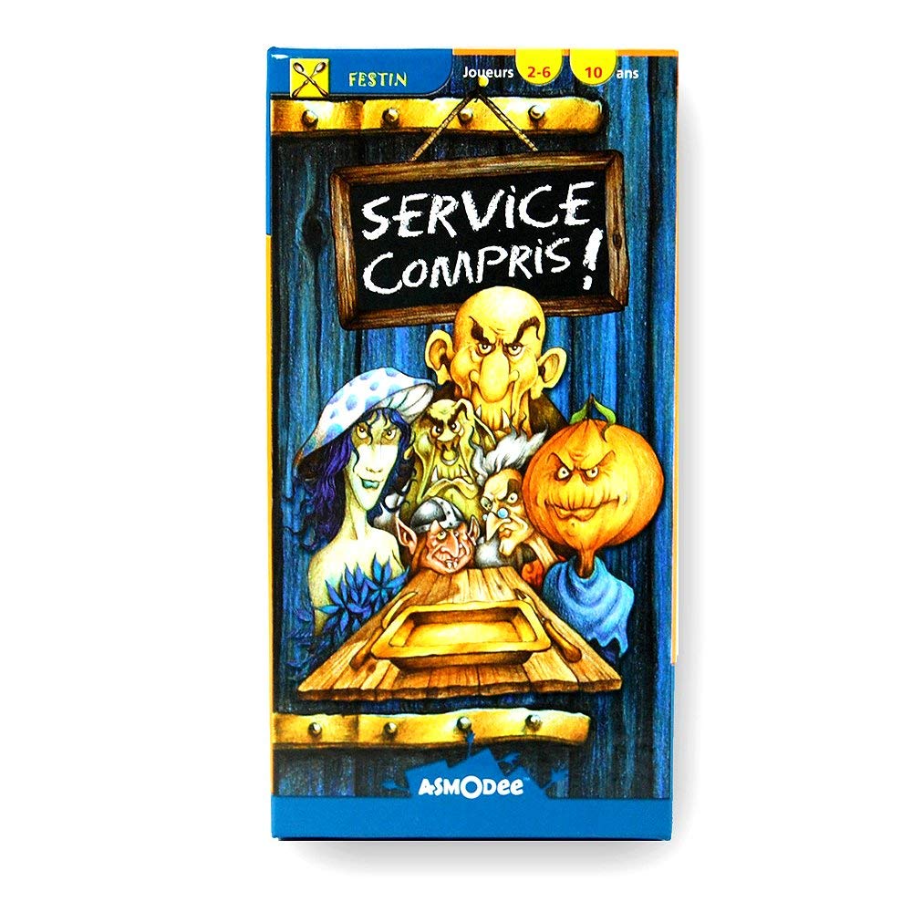 Asmodee - Service Compris - Jeu de Cartes Drôle et Familial - pour Adultes et Enfants dès 10 Ans - Ayez Une Dent Contre Vos Adversaires - Jeu de Société - 2 À 6 Joueurs - 45 Min - Version Française