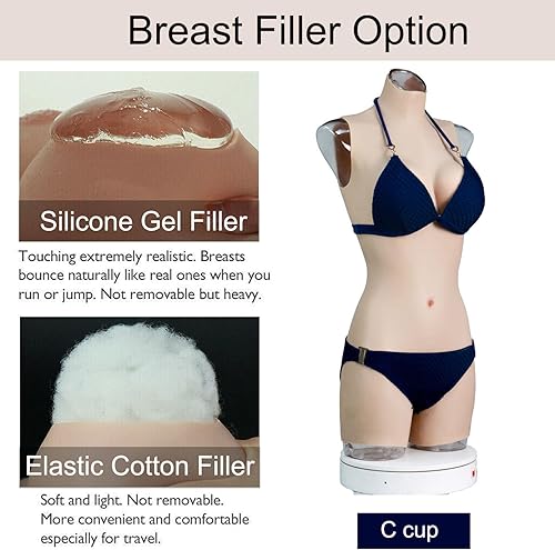 Miniatura 2 de Traje de travestismo de silicona para el pecho de hombre a mujer, body realista de pechos falsos para transgénero Drag Queen (relleno de silicona de