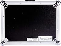 Vista 3 de Funda de vuelo Karaoke Dj Station completa con cubierta extraíble y puerta delantera, hardware resistente suficiente espacio en la parte trasera