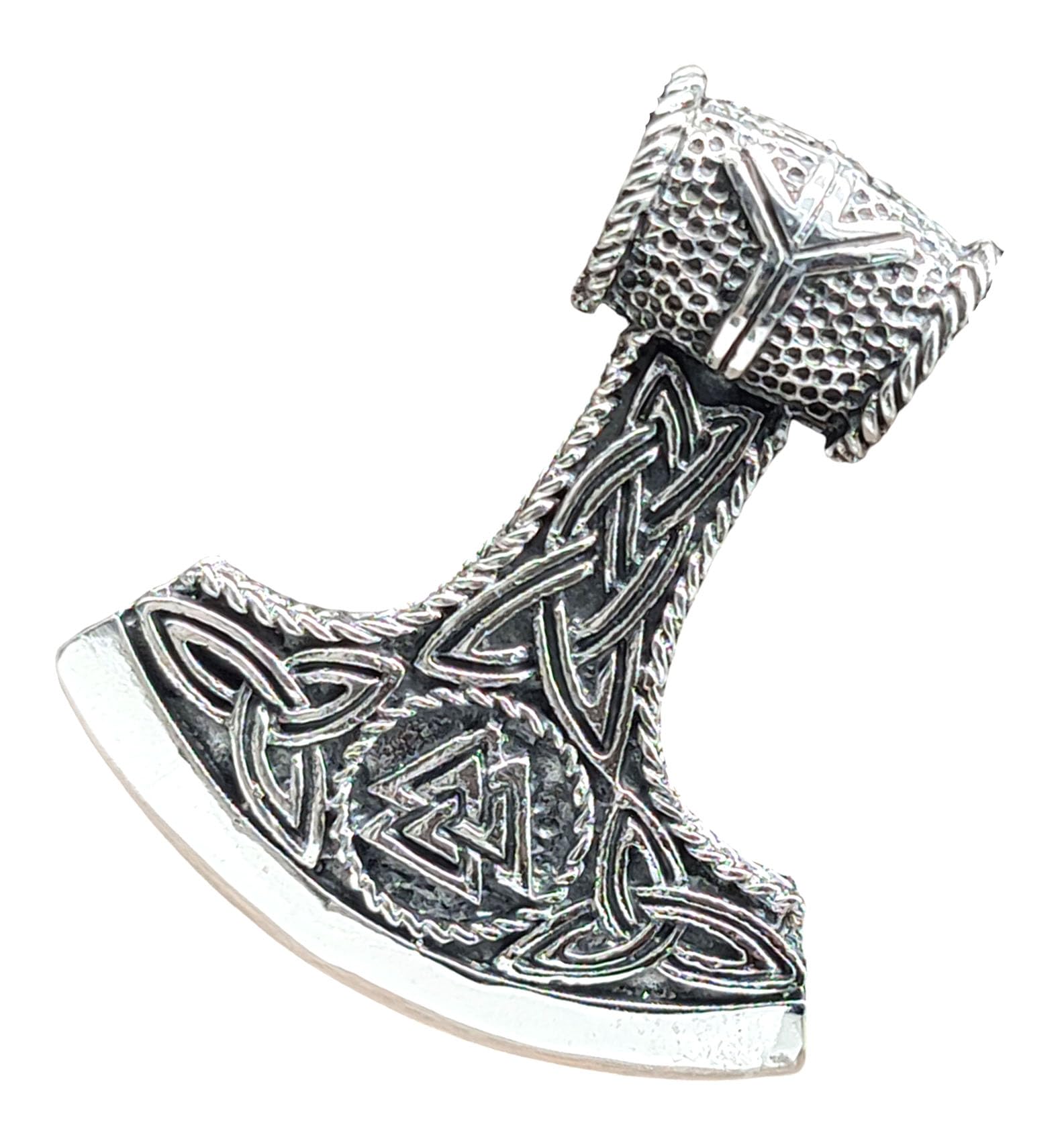 Kiss of Leather Thorshammer Anhänger aus 925 Sterling Silber Nr. 382
