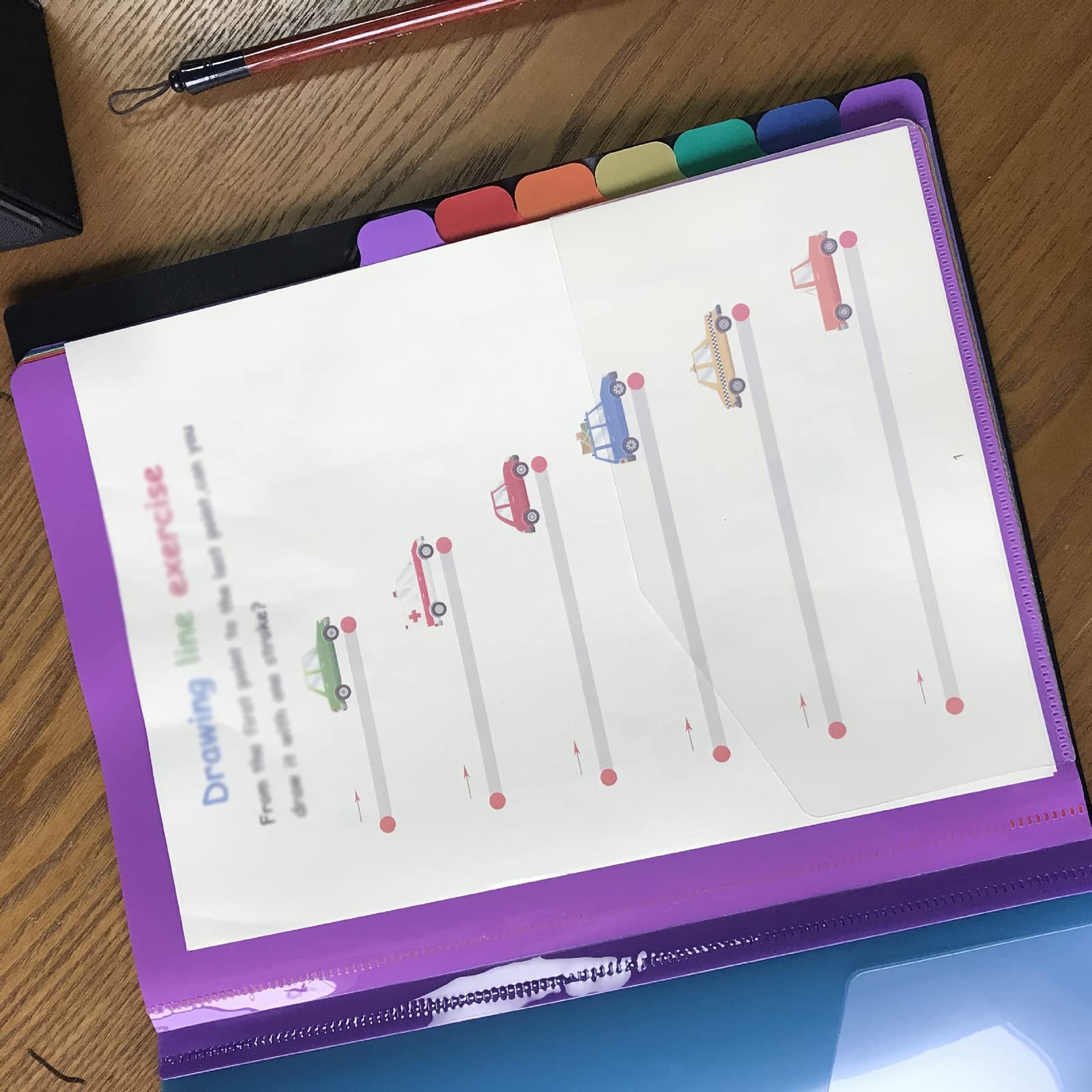 Extensible Pochettes pour Documents Sac de classement A4 Ensemble fichiers reliure à feuilles mobiles épaissies