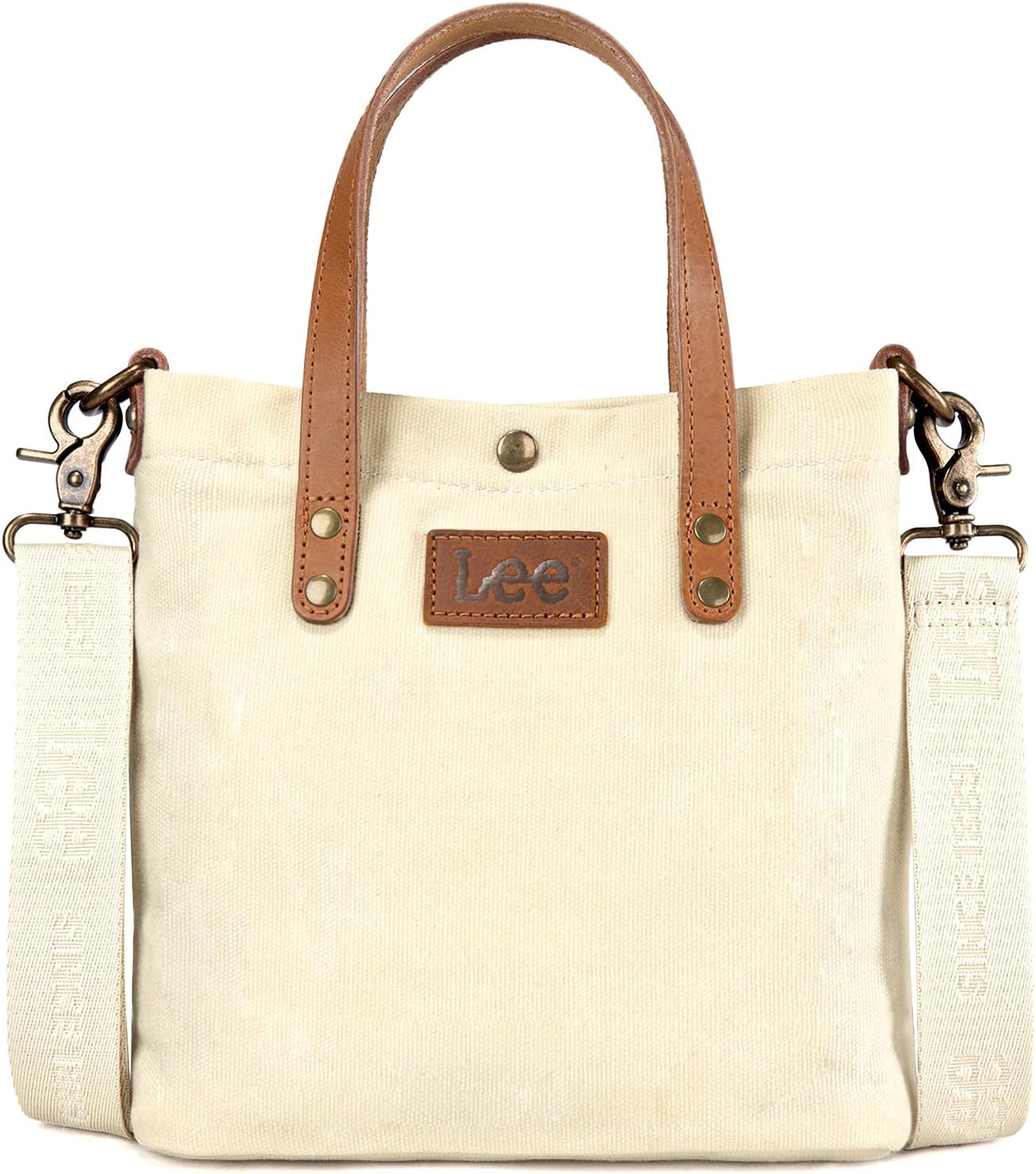 Montana West x Lee Tote Bag for Women Waxed Canvas Top Handle Handbags with Leather Handle and Strap