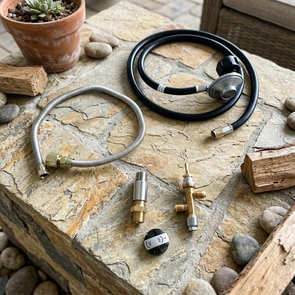 Kit Instalación Gas Propano para Firepit con Manguera