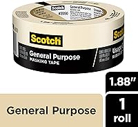 Vista 2 de Scotch Cinta adhesiva de uso general, 1.88 pulgadas por 60 yardas, 2050 (paquete de 2)