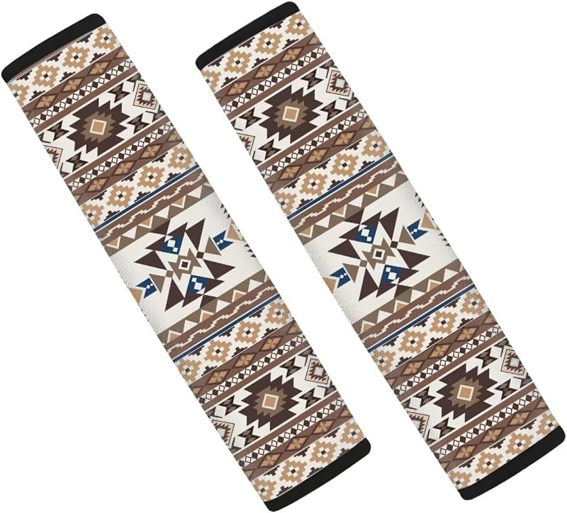 Almofadas para Cinto de Segurança Qpednta com Estampa Aztec – 2 unidades