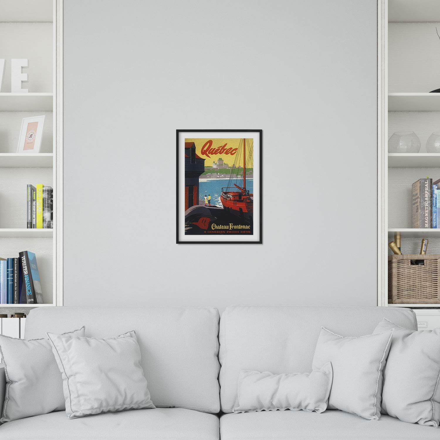 Affiche Décorative Québec Style Vintage - Format A3 (29,7x42 Cm), Papier 250 G/m², Sans Cadre