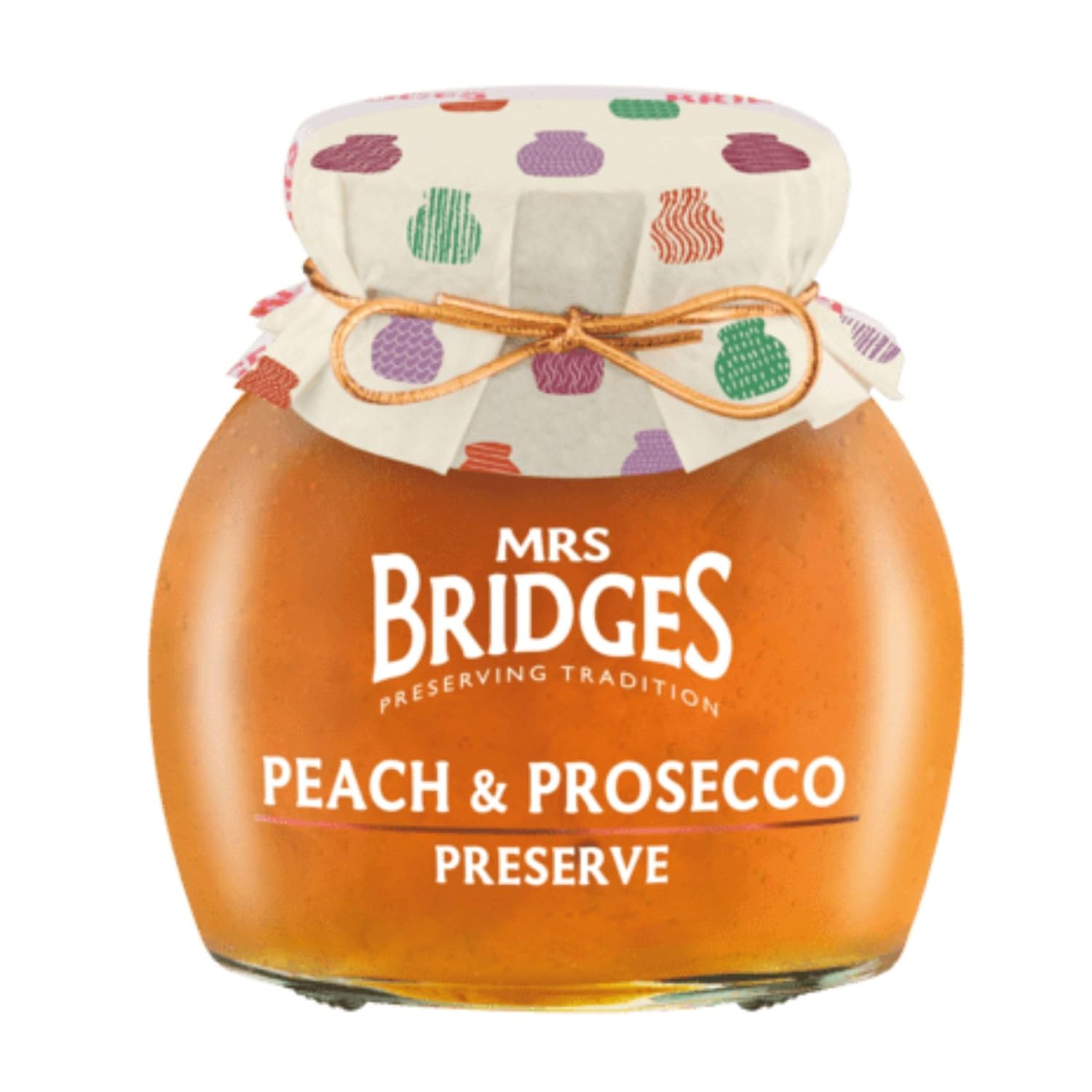 Mrs Bridges Peach & Prosecco Preserve 12 Ounce (Pack of 3)
