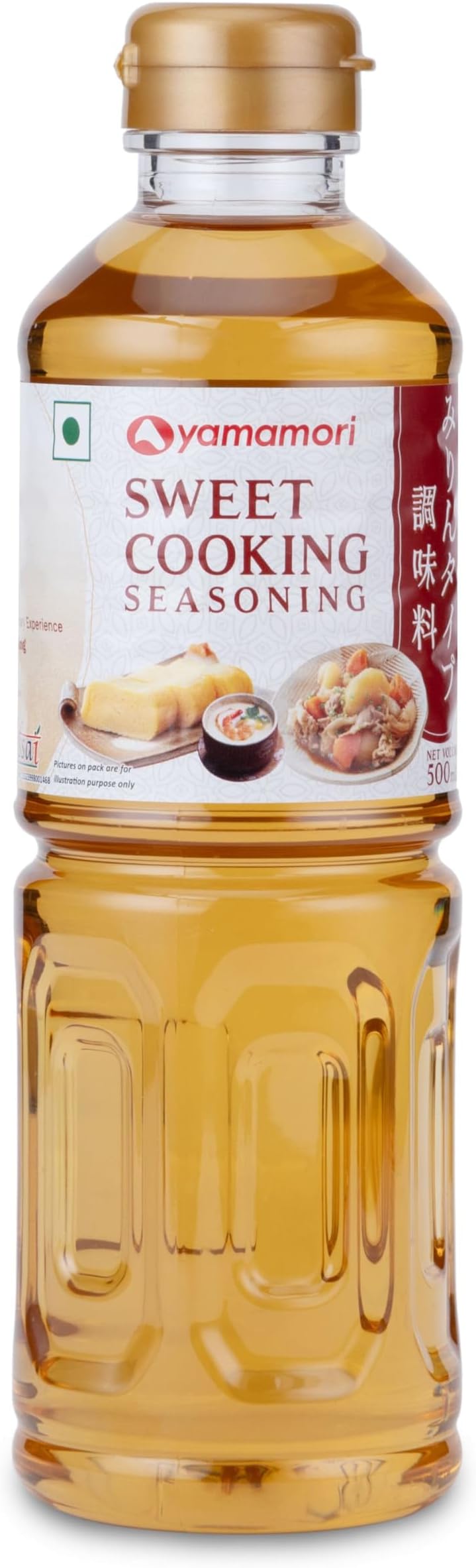 Yamamori Sweet Cooking Seasoning • Mirin Style • Authentic Japanese Sweet Seasoning Sauce • Ideal for Teriyaki, Sushi, Stir-Fry & Marinades, 16.91 fl oz ℮ 500 ml