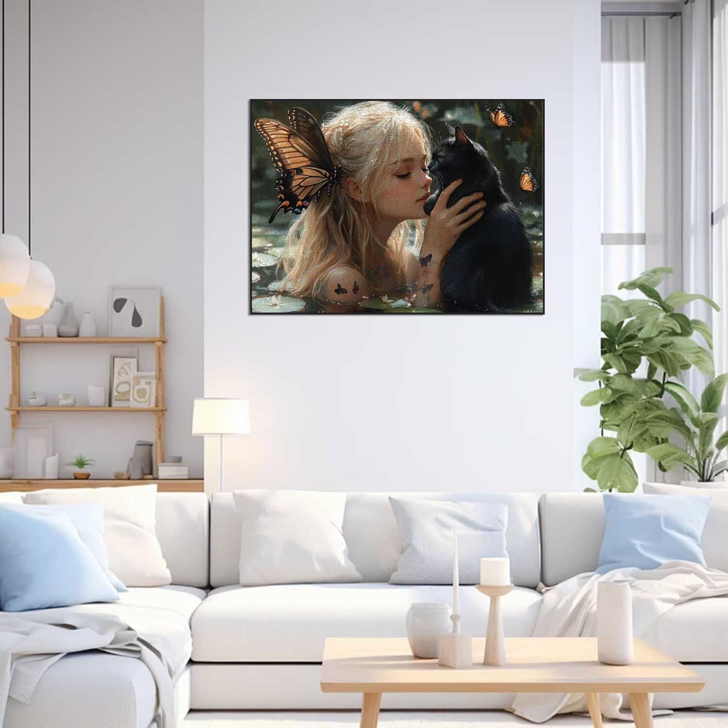 Puzzle 3000 Teile für Erwachsene, 3D Puzzle Mädchen Holzpuzzles, n-635 | Puzzlematte Tier, Heimunterhaltung, Entspannung Meditationspuzzle, Impossible Klassische Jigsaw Puzzles, Home Decoration
