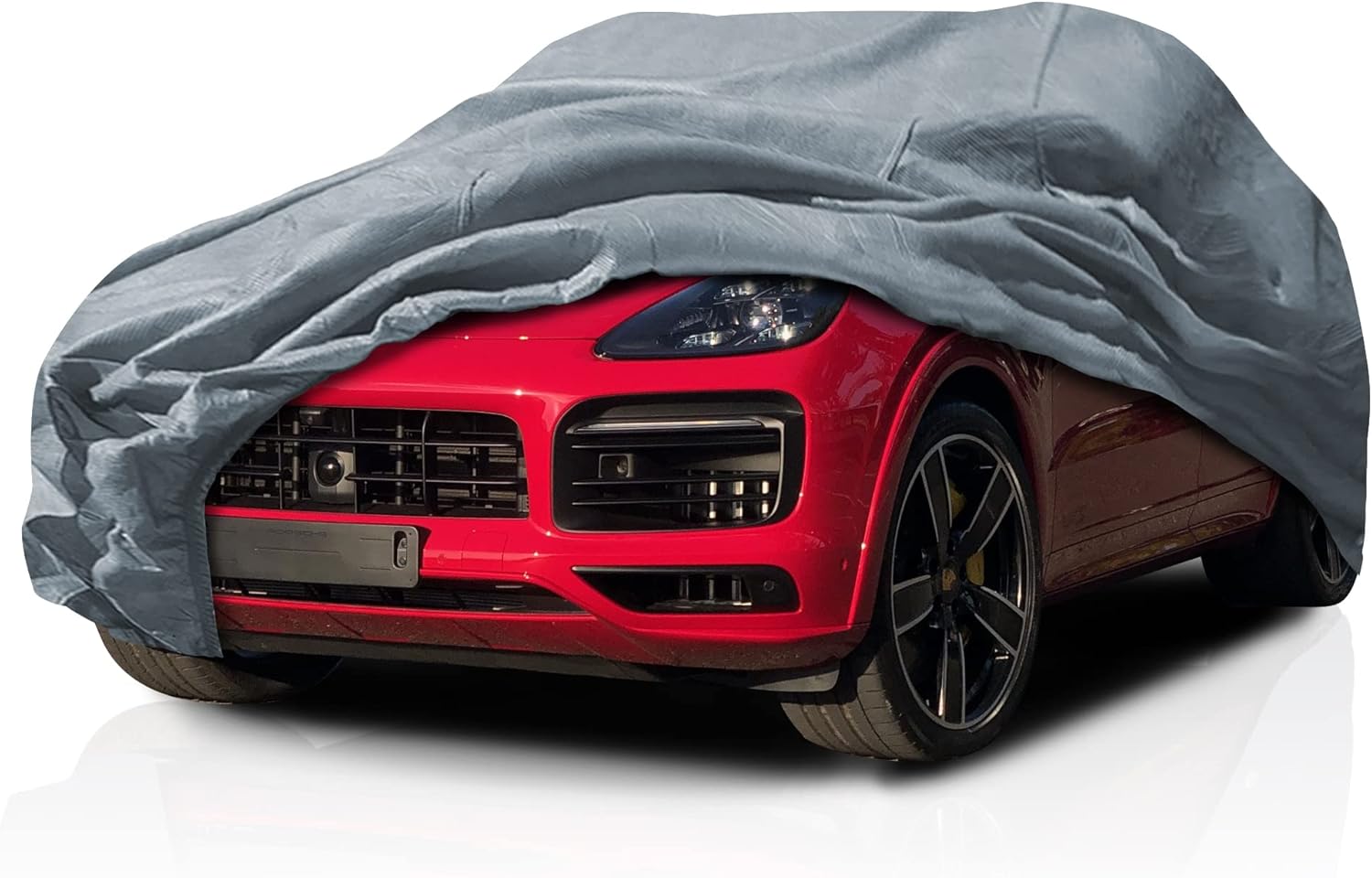 5 Layer Semi Custom Fit Car Cover for Porsche Cayenne 2011-2026 SUV 4-Door Breathable Water Resistant Full Coverage