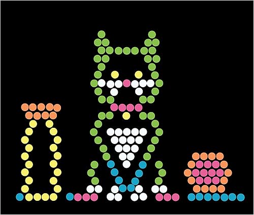 Miniatura 14 de Lite Brite - Paquete de repuesto para clavijas y plantillas, accesorios de tablero de dibujo iluminados, clavijas LED para tablero de dibujo con