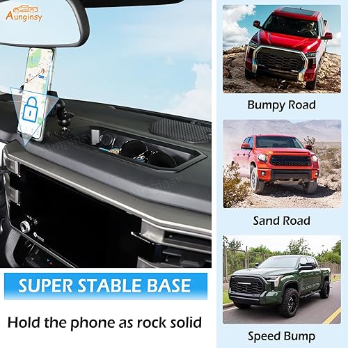 Miniatura 5 de Aunginsy Bandeja de almacenamiento para consola central de automóvil, compatible con Toyota TundraSequoia 2022-2023, caja de almacenamiento para