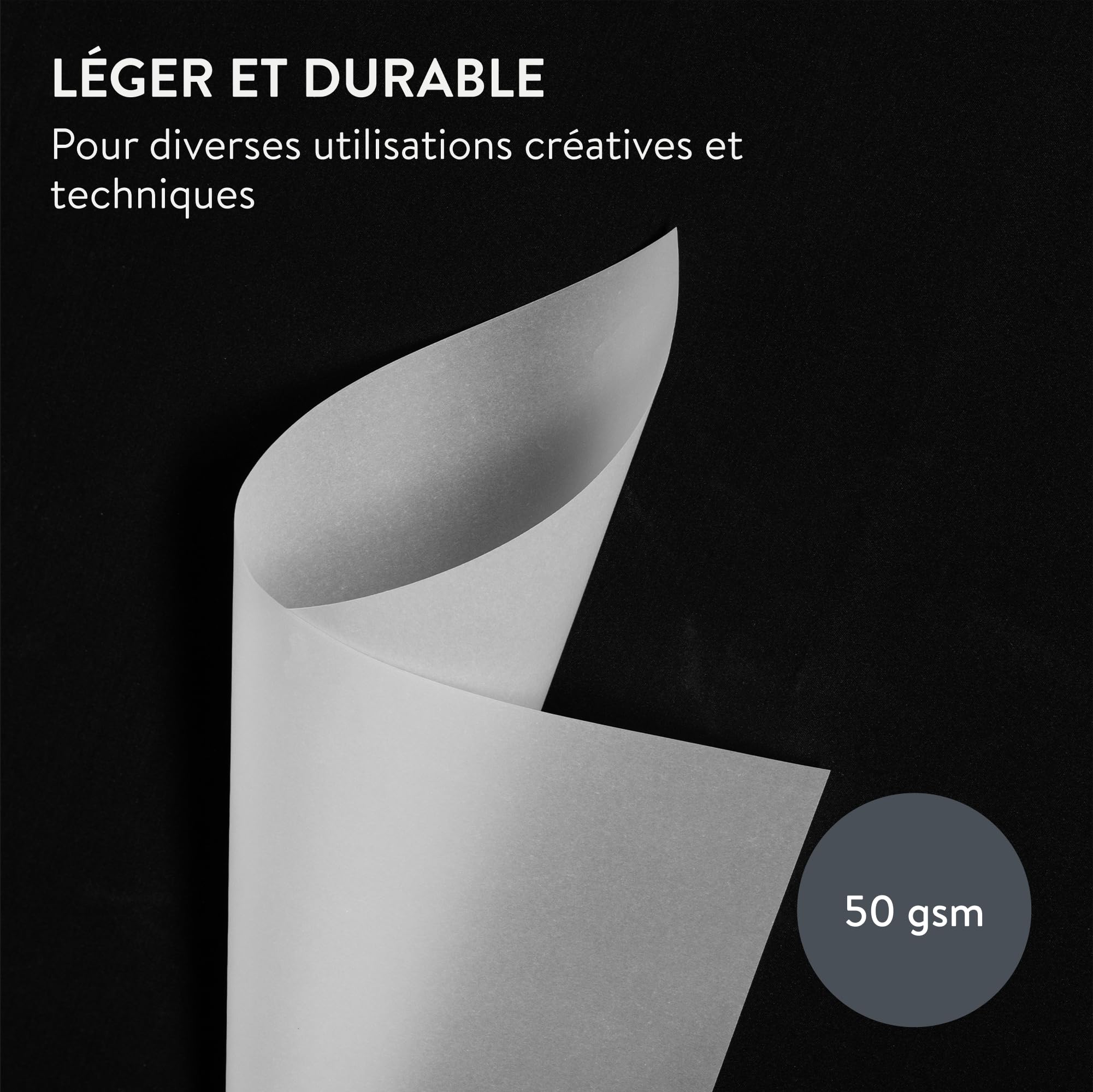 WINTEX Papier Transparent Imprimable - Lot 100x Feuille Calque A5 pour Patron Couture Dessin Architecture - Papier Calque Imprimable Impression Jet d'Encre - Feuilles Transparente Imprimante