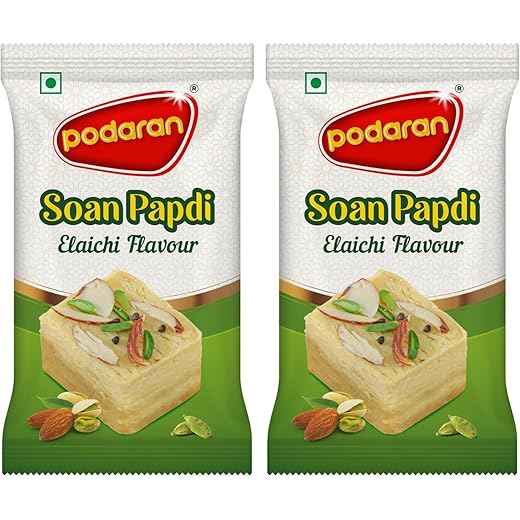 PODARAN Elaichi Soanpapdi Small Pack of 20