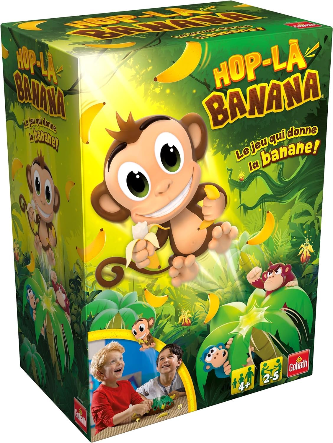 Goliath Gobe Noix - Jeux de Société Amusant pour Enfants - A partir de 4 Ans & Hop La Banana - Jeux de Société pour Enfants dès 4 Ans - Jeux d'Actions d'Adresse et Rapidité - Jeu du Singe Sauteur