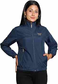 Slash Sweat Jacket | WOMEN | ネイビー | M Buy NUBIE Women's Polyester Regular Fit Light Weight Windcheater