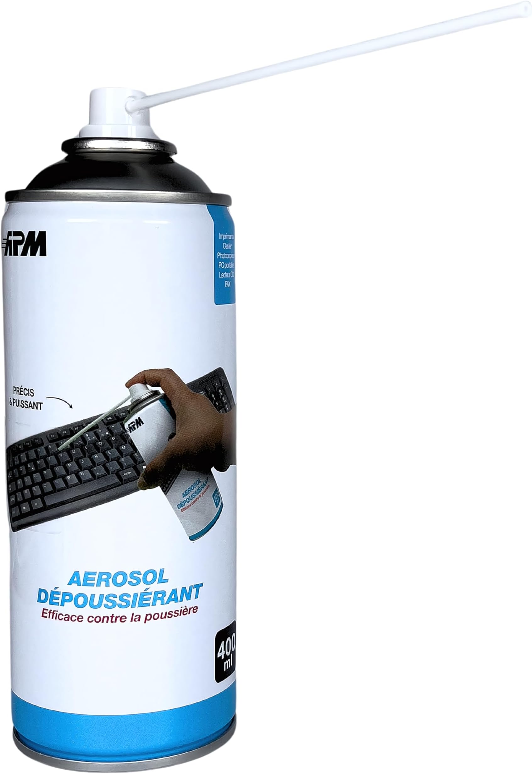 Lot De 6 Bombes Air Sec 400 Ml AMBRO-SOL - Dépoussiérant Pour Clavier, PC, Carte Mère