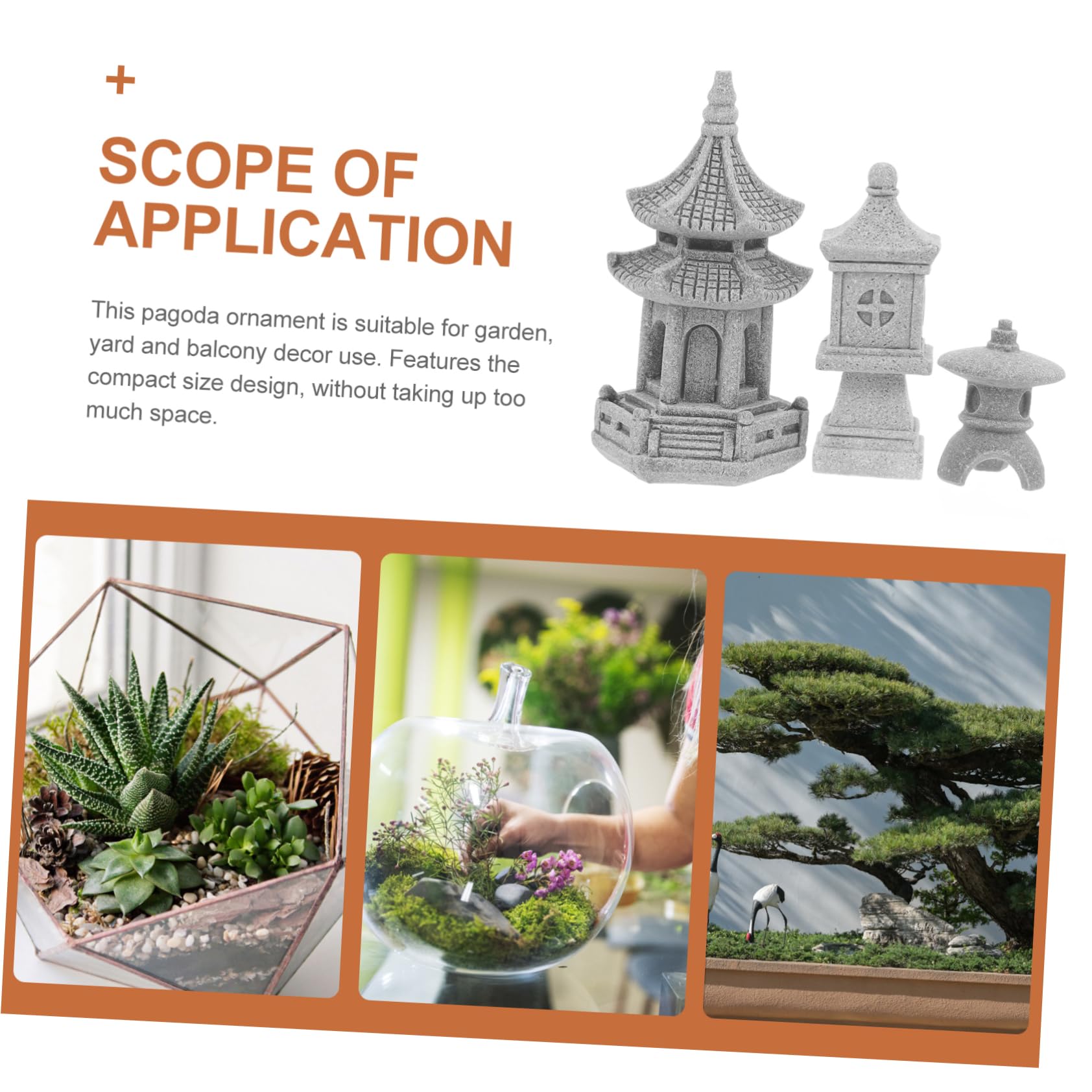 BESPORTBLE 15stücke Teiliges Garten Bonsai Dekoration Mini Landschafts Pavillon Gartenfiguren Für Blumenbeete Und Bonsai Landschaften