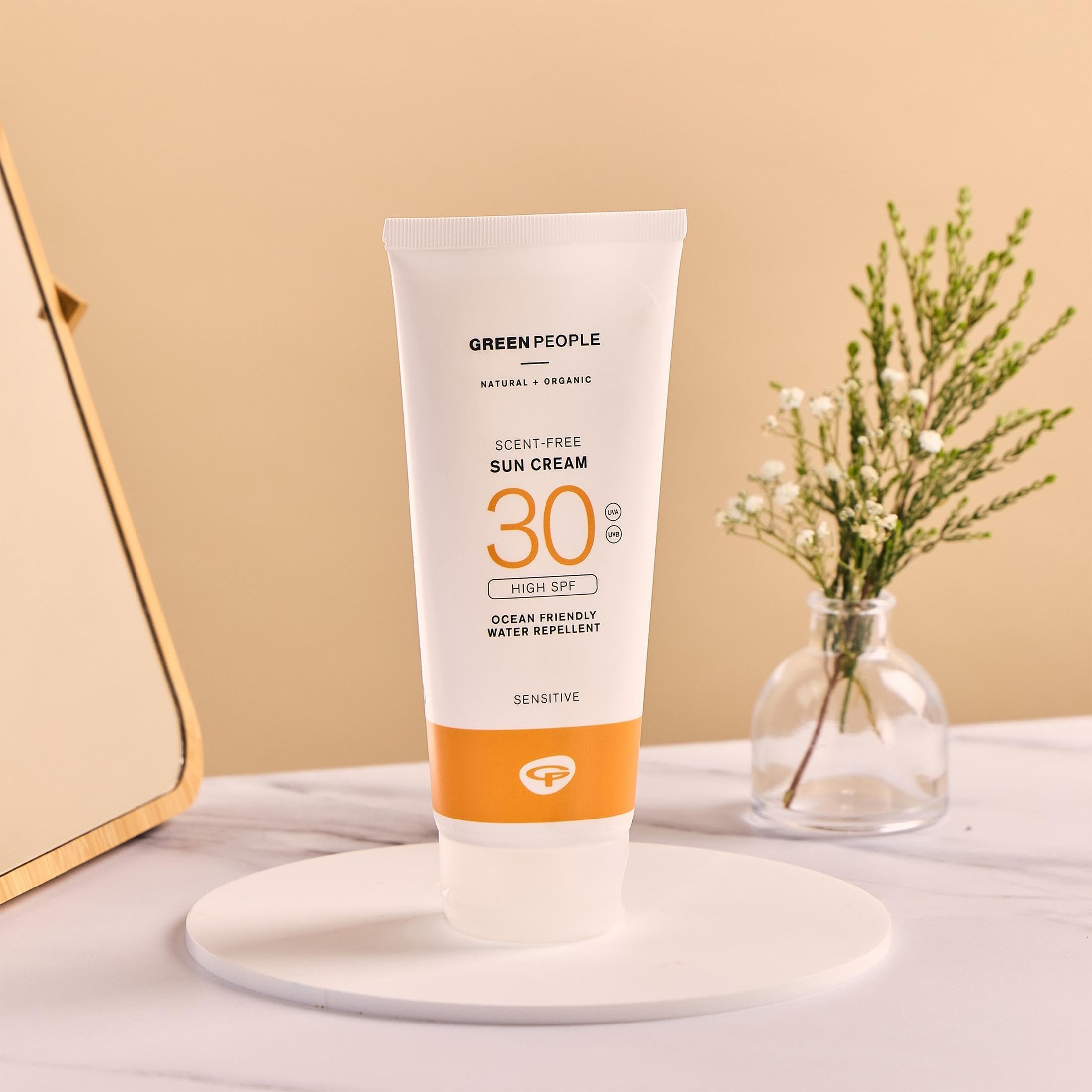 Green People Crema Solare senza Profumo SPF30, 200ml | Protezione Solare Naturale per Viso e Corpo, Adatta per Pelli Sensibili, Non Comedogenica, Sicura per le Barriere Coralline