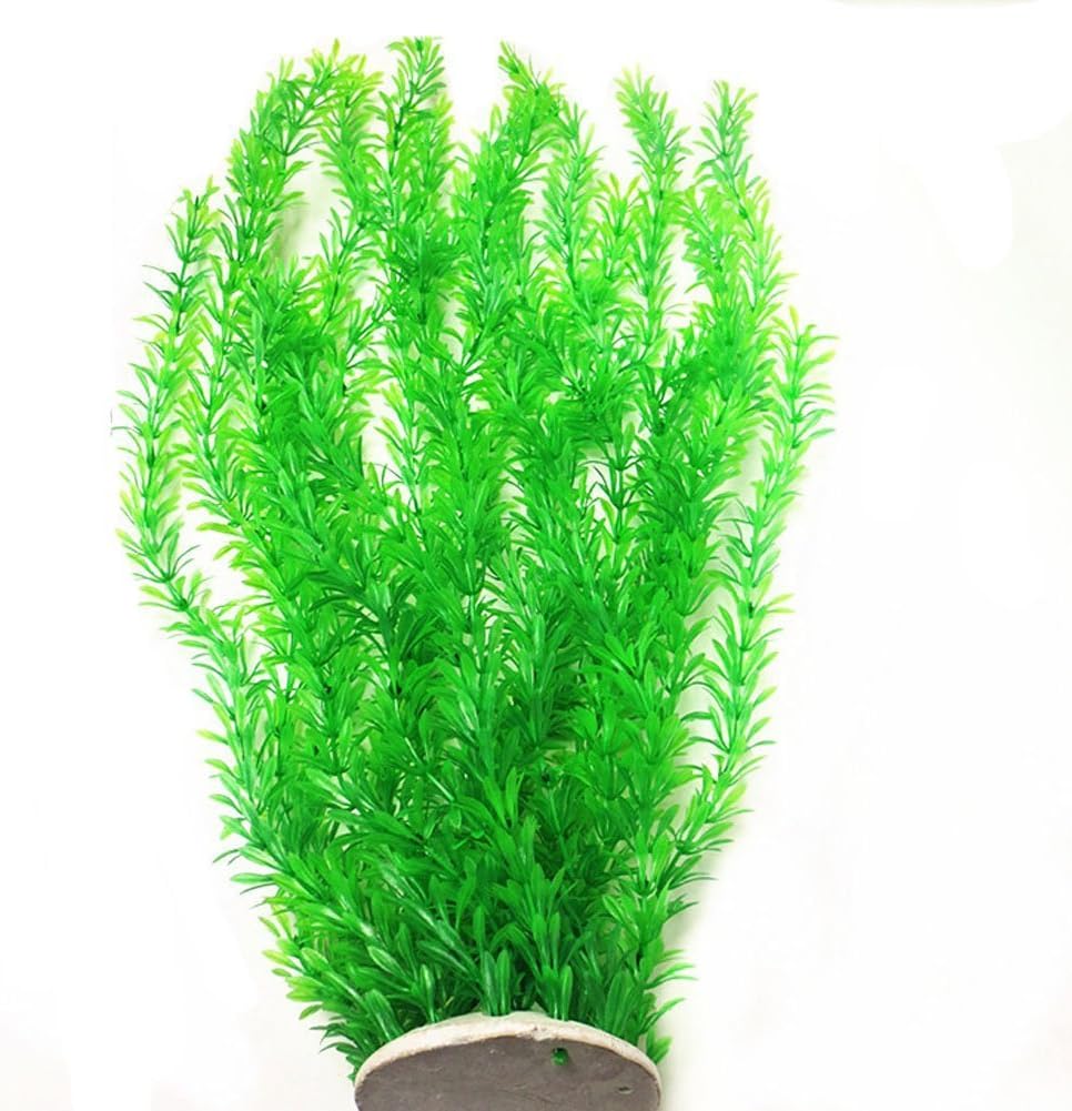 Bensen Grass Cluster Décor Plastic Plant Extra Large 24 Inches Tall, Green