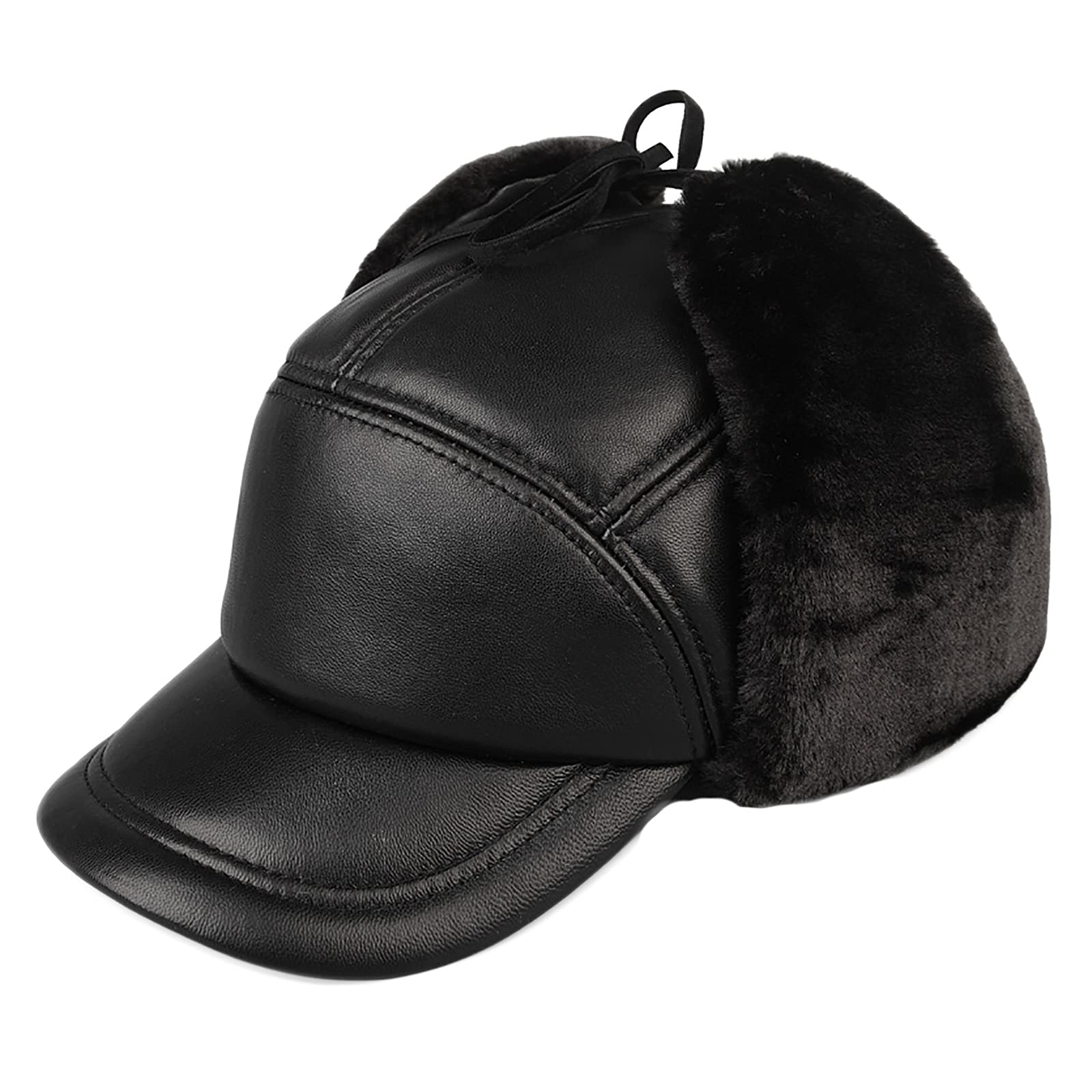G&F Uomo Trooper Hoed Pelle Spessore Cappello Baseball con Paraorecchie, Bomberhats Antivento Inverno