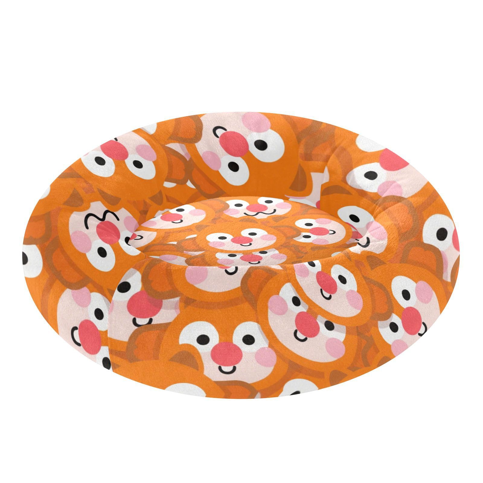 Lit pour chat orange taille M pour offrir du bonheur à votre félin