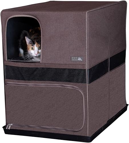 Miniatura 9 de Pet Gear Pro Pawty para gatos con alfombrilla LittertraX, pon fin a la arena dispersa, plegable, fácil de limpiar, caja de arena no incluida, 2