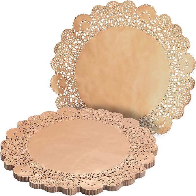 individuales dorados redondos