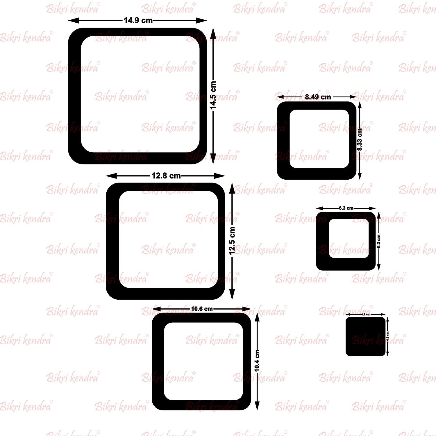 Golden Mirror Stickers - Decorate Your Walls -3