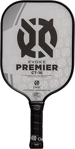 Onix Evoke Premier Professional Tournament Pickleball Paddle Composite Face Impact Paddle Shape
