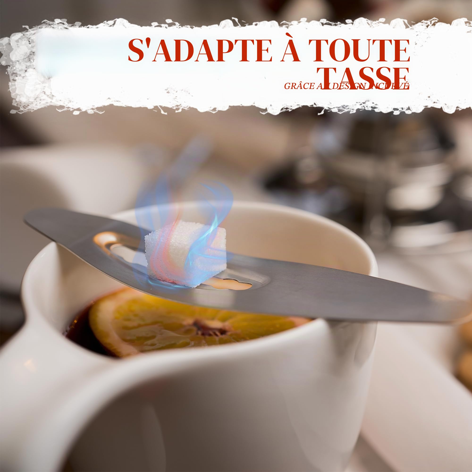 Kela Picco Lot de 4 ou 8 pinces à sucre pour Feuerzangenbowle/punch à l’allemande