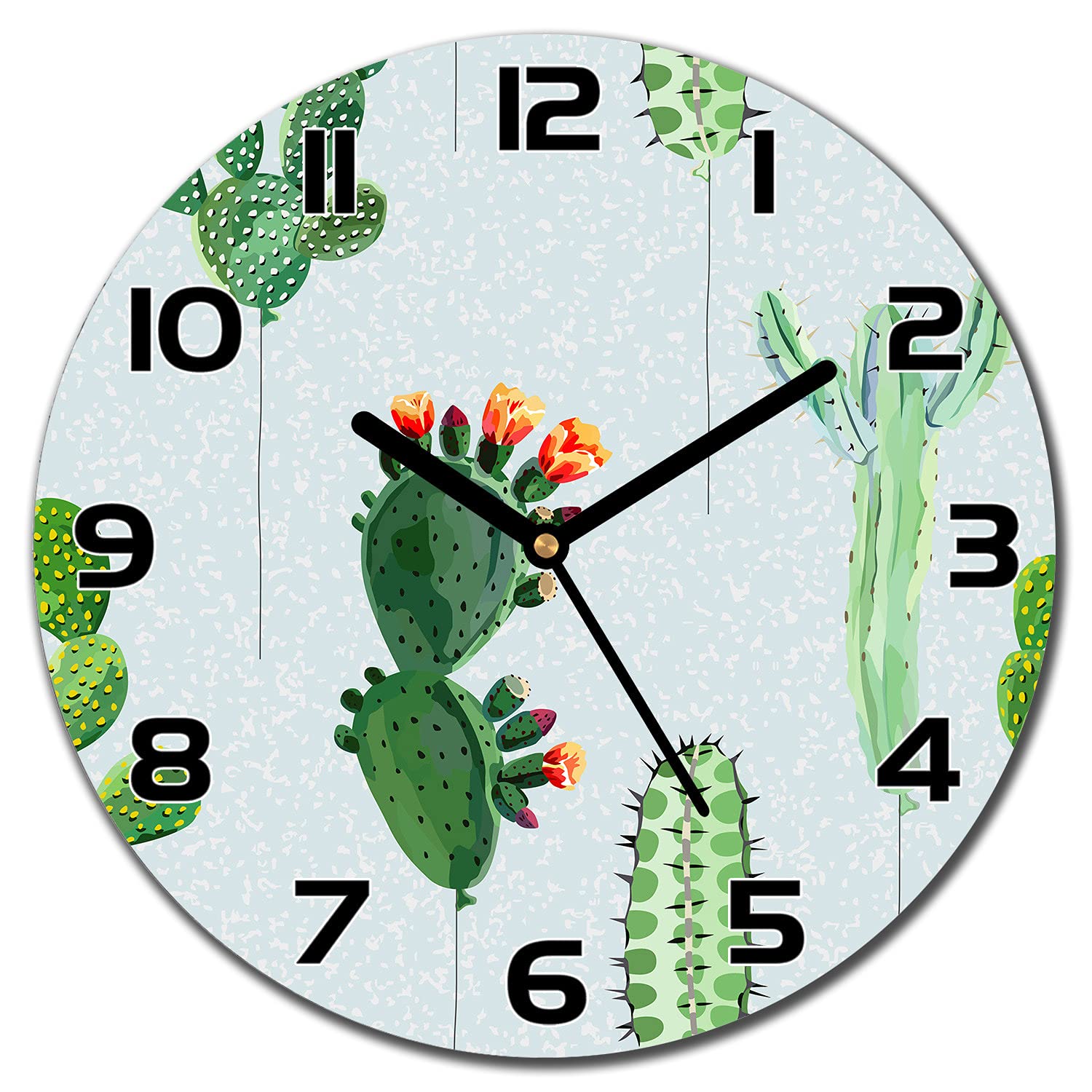 Horloge en verre de sécurité 30 cm impression haute définition salon moderne