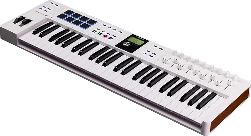 Arturia KeyLab Essential mk3 — 49 Key USB MIDI Keyboard Controller with Analog Lab V Software Included | 49 Key USB MIDI Keyboard Controller with Analog Lab V Software Included