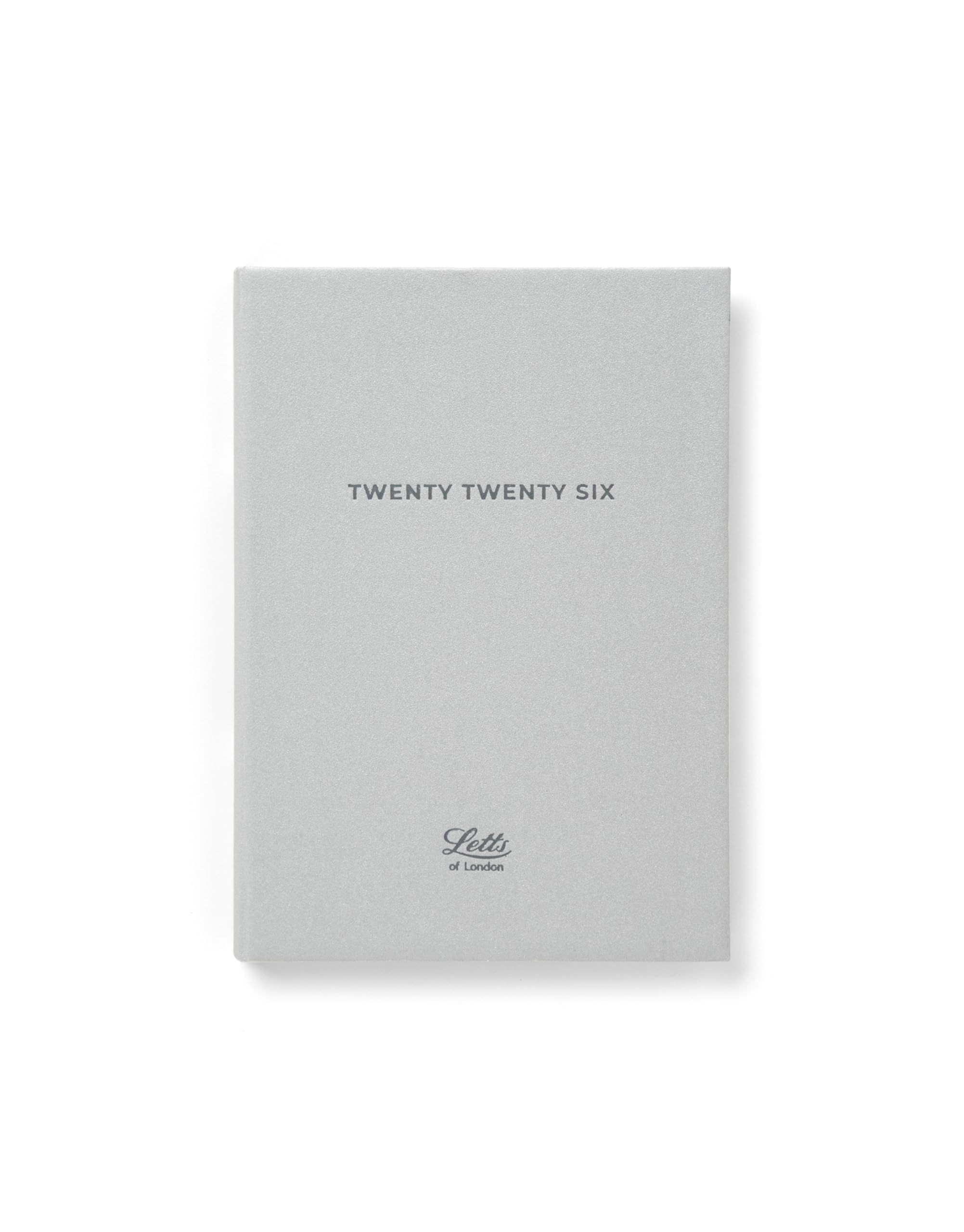 Letts of London Titanium A6 Week to View 2026 Diary Silver, Model 26-082589